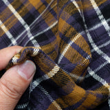Slubby flannel fabric
