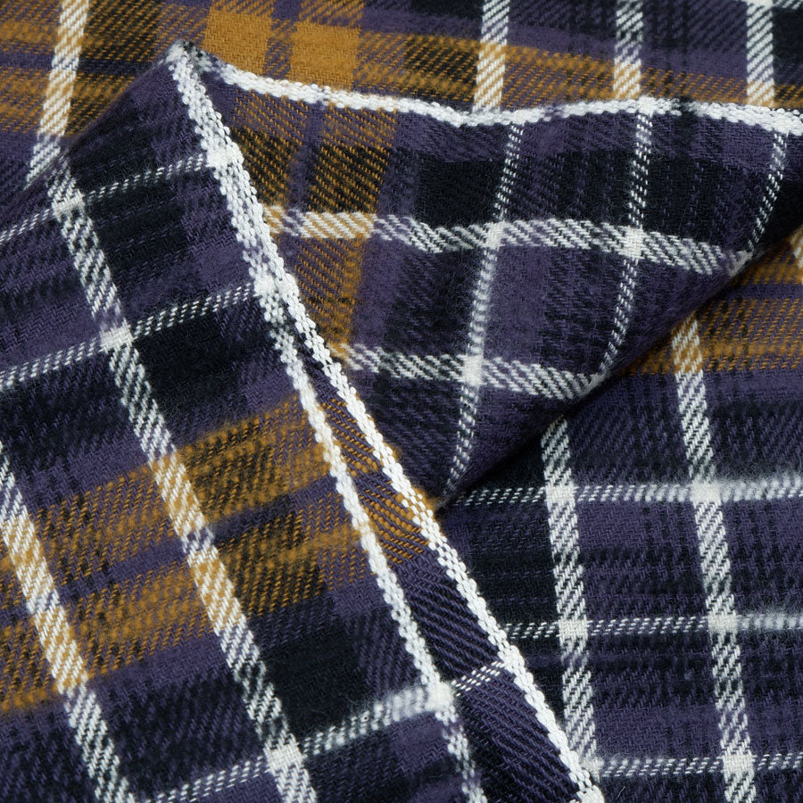 Slubby flannel fabric