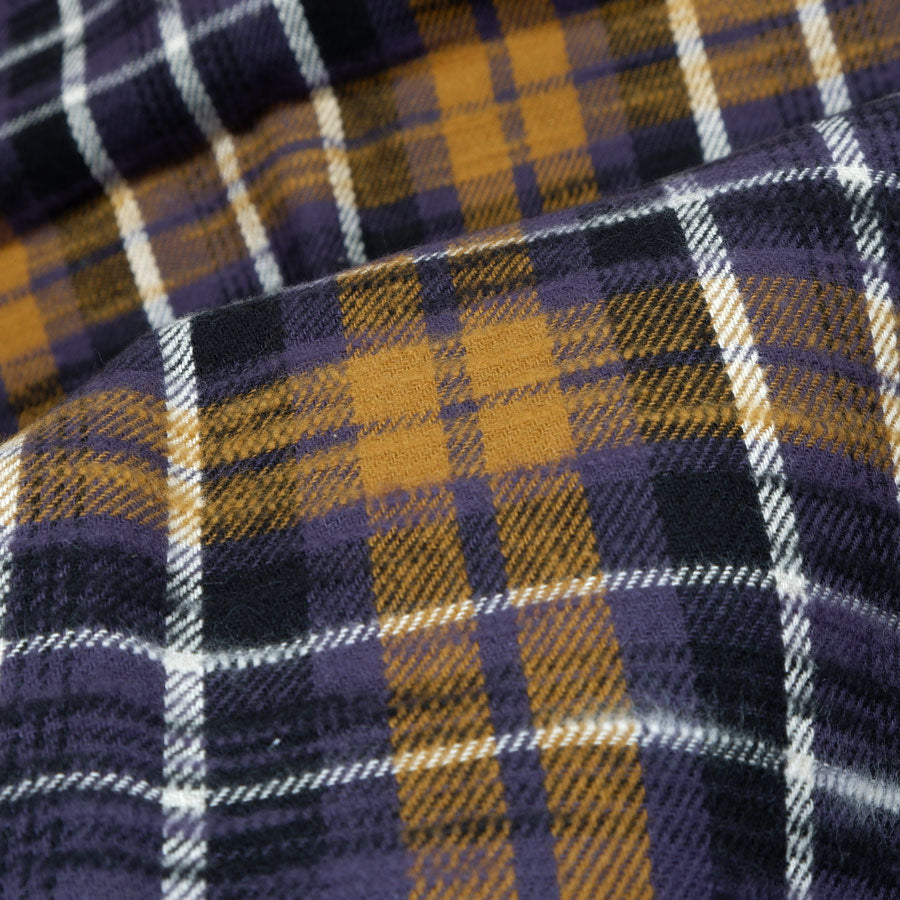 Slubby flannel fabric