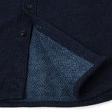 Indigo extra heavy flannel shirt