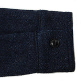 Indigo extra heavy flannel shirt