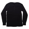 BIG WAFFLE Henley Neck T-shirt