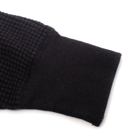 BIG WAFFLE Henley Neck T-shirt