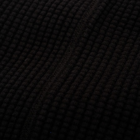 BIG WAFFLE Henley Neck T-shirt