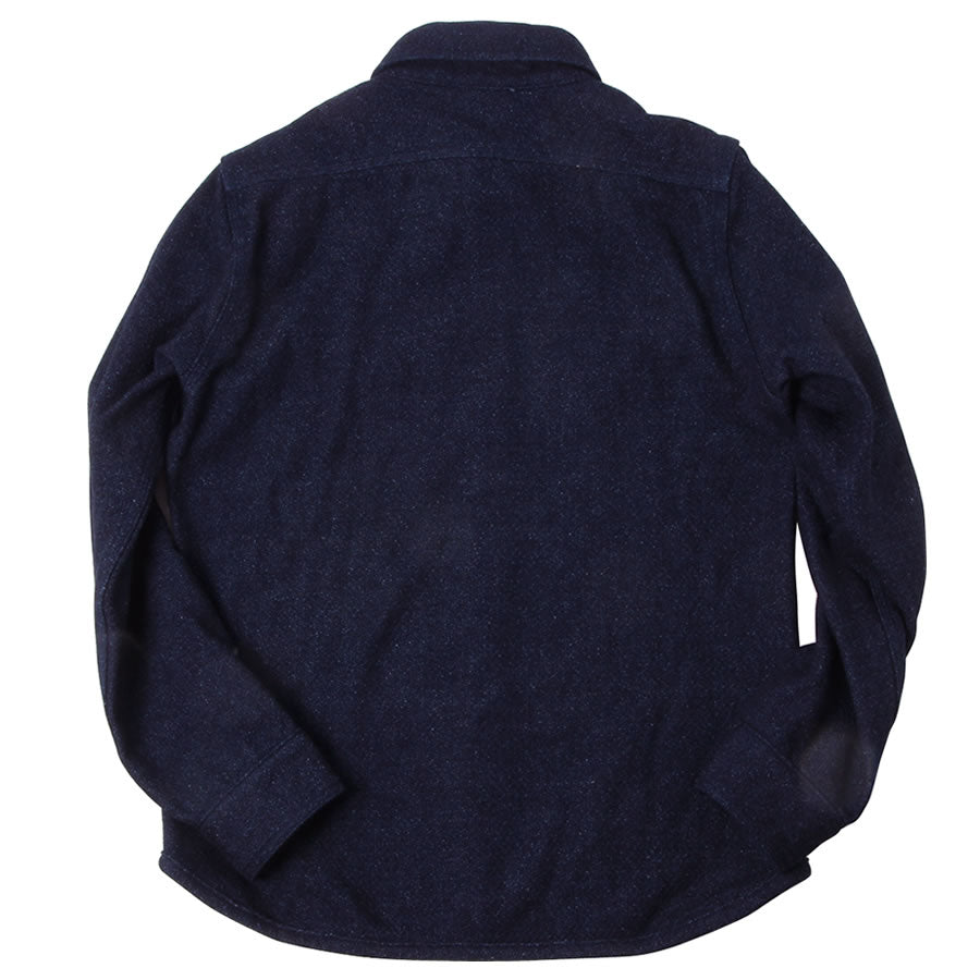 Indigo extra heavy flannel shirt