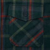 エクストラヘビーネルシャツ グリーン