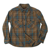 Extra Heavy Flannel Shirt Beige