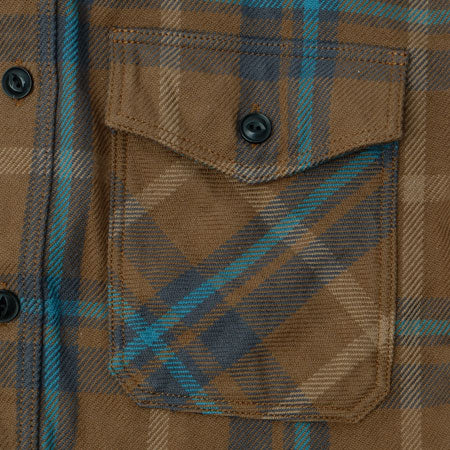 Extra Heavy Flannel Shirt Beige