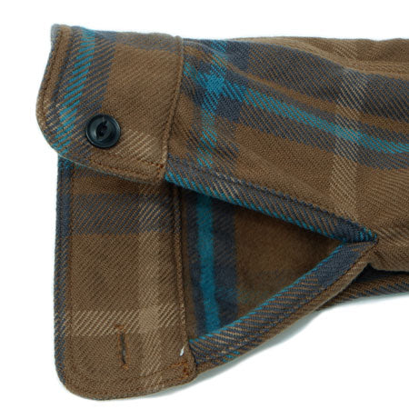 Extra Heavy Flannel Shirt Beige