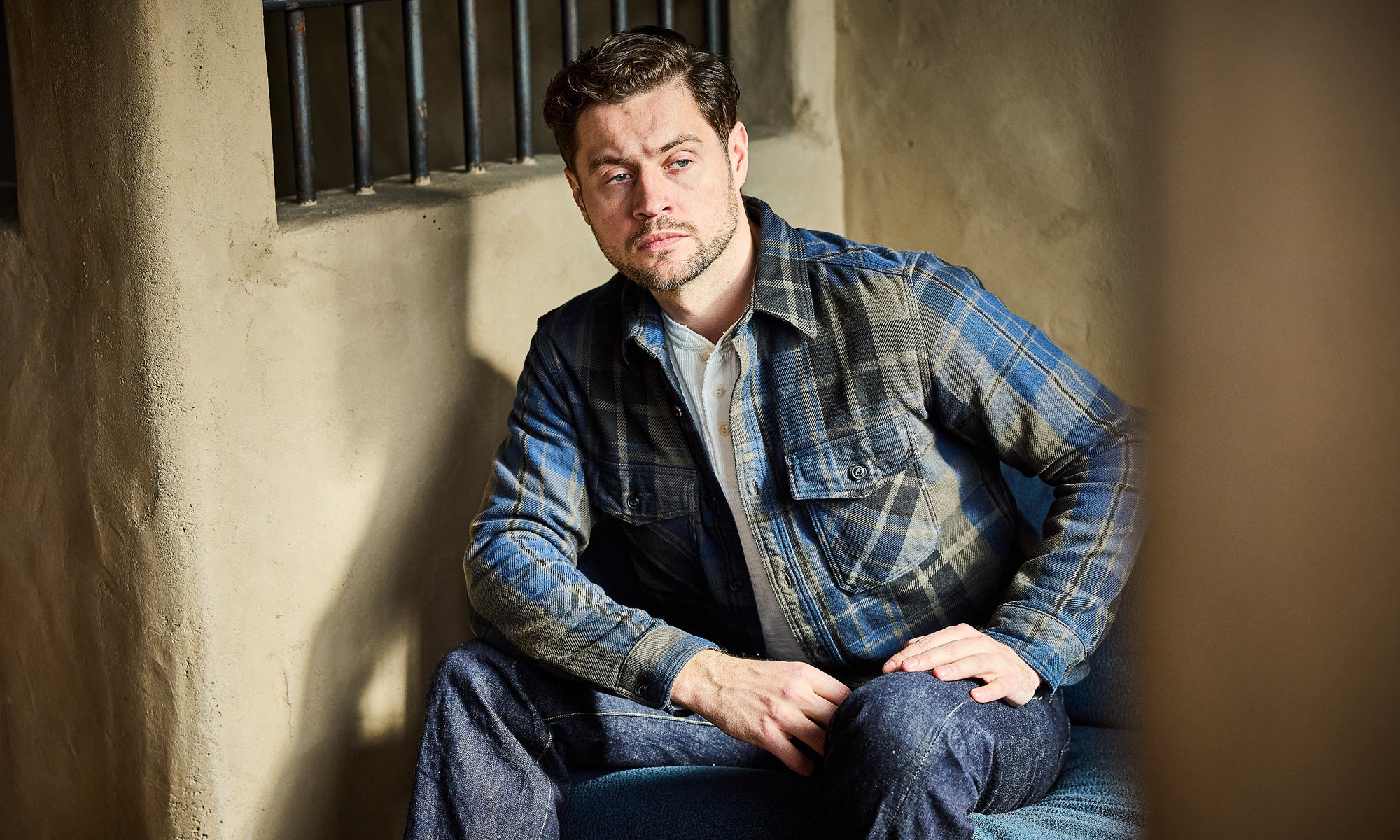 【極美品】UES ウエス　テーラードジャケット 3 デニム インディゴ　綿100 UES OFFICIAL ONLINE SHOP