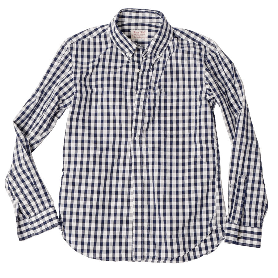 Gingham Check Button-down Shirt
