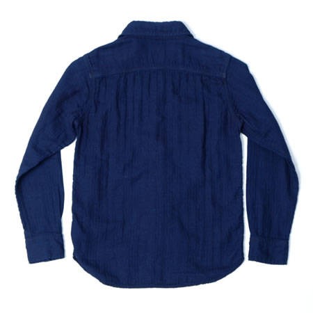 Herringbone Double Gauze Shirt Indigo