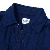Herringbone Double Gauze Shirt Indigo