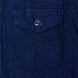 Herringbone Double Gauze Shirt Indigo