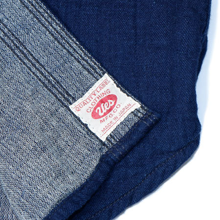 Herringbone Double Gauze Shirt Indigo