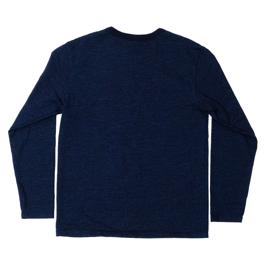 7番インディゴ長袖Tシャツ