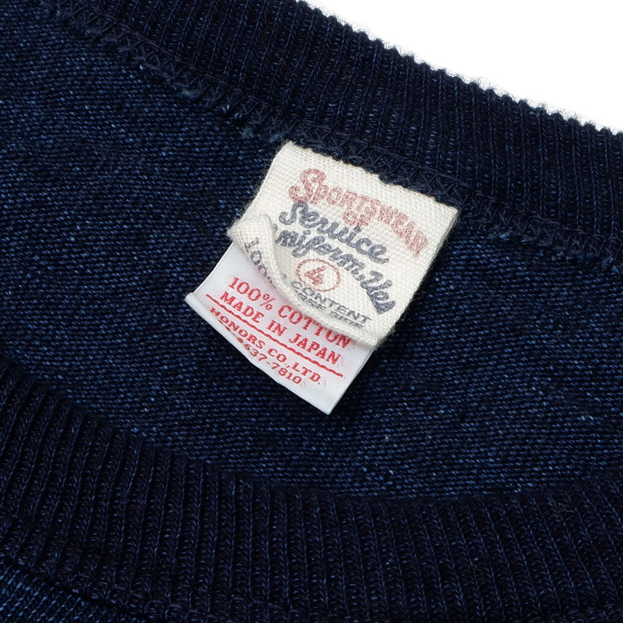 7番インディゴ長袖Tシャツ