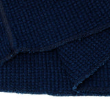 BIG WAFFLE Henley Neck T-shirt Indigo