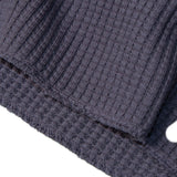 BIG WAFFLE Henley Neck T-shirt