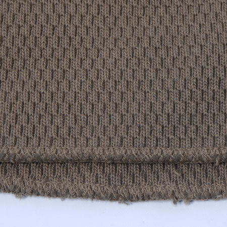ウエス UES 60WH ダブルハニカムサーマル サンドベージュ 2024新作 UES ウエス 60WH ダブルハニカムサーマルTシャツ 長袖 2024年