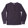 BIG WAFFLE Henley Neck T-shirt