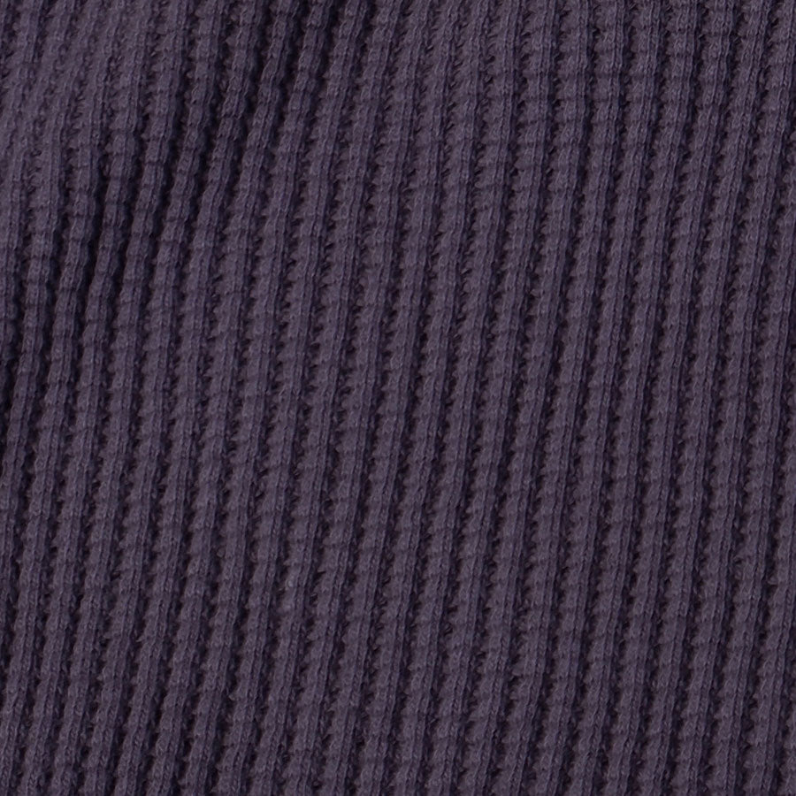BIG WAFFLE Henley Neck T-shirt