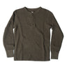 BIG WAFFLE Henley Neck T-shirt