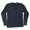 BIG WAFFLE Henley Neck T-shirt
