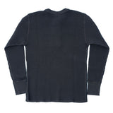 BIG WAFFLE Henley Neck T-shirt