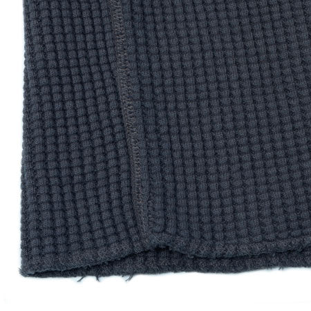 BIG WAFFLE Henley Neck T-shirt