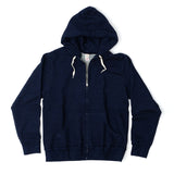 YARN-DYED Indigo Zip Hoodie