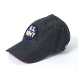 Black Denim Cap U.S.NAVY navy