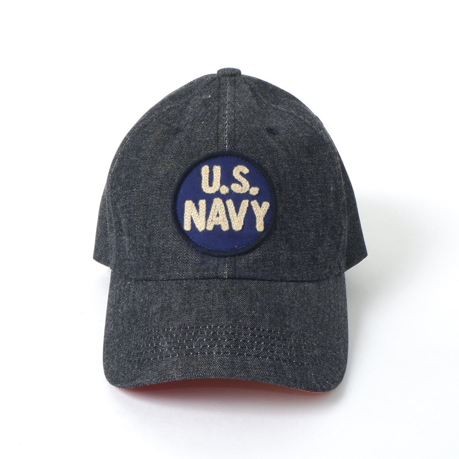 Black Denim Cap U.S.NAVY navy