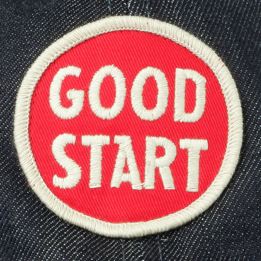 デニムキャップ GOOD START レッド