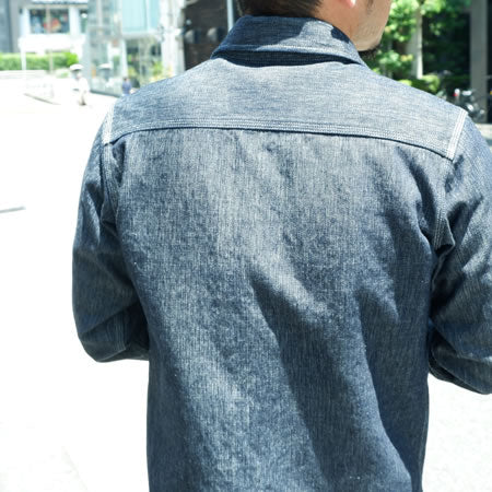 11.4oz インディゴ二重織りシャツ – UES OFFICIAL ONLINE SHOP